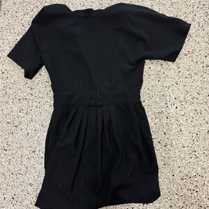 Ganni Black Textured Dress